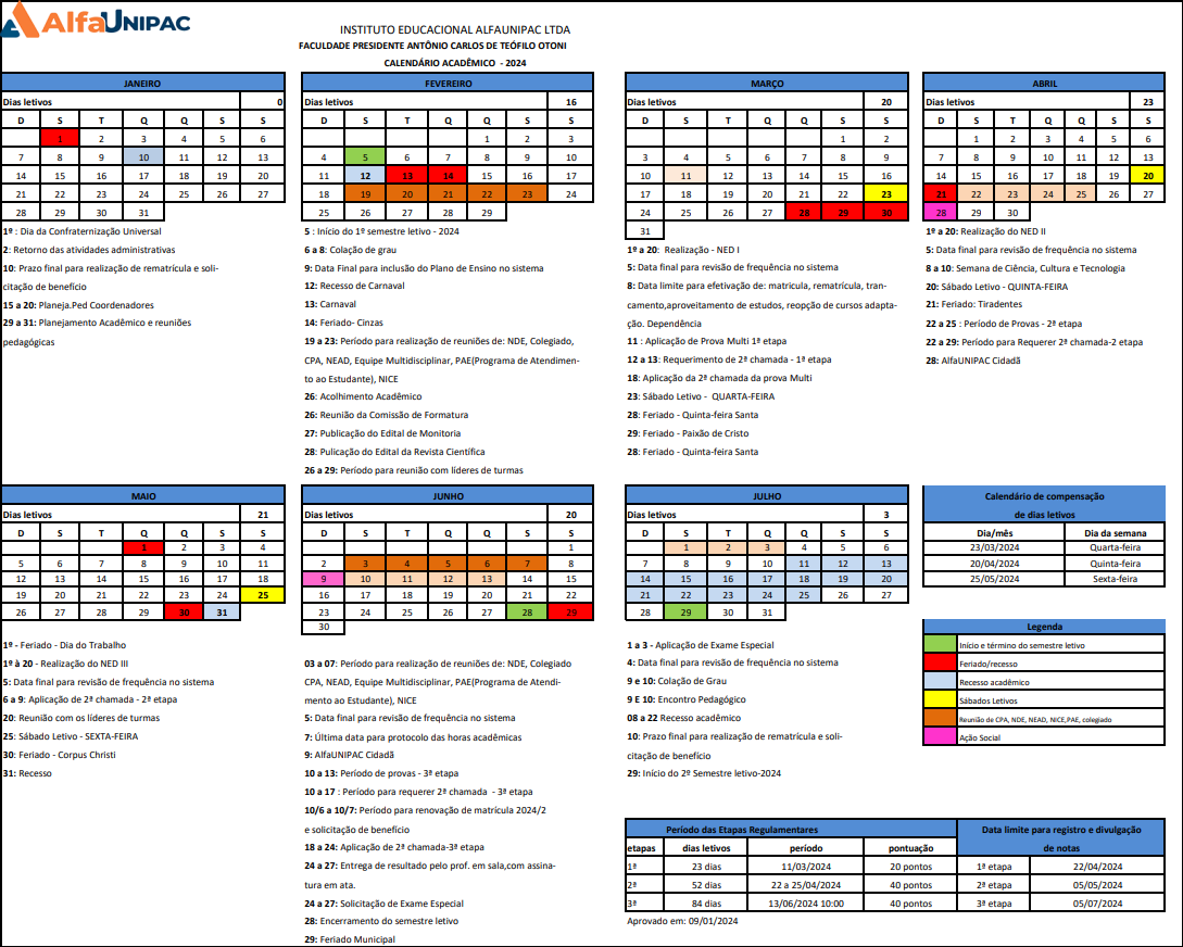 Calendário